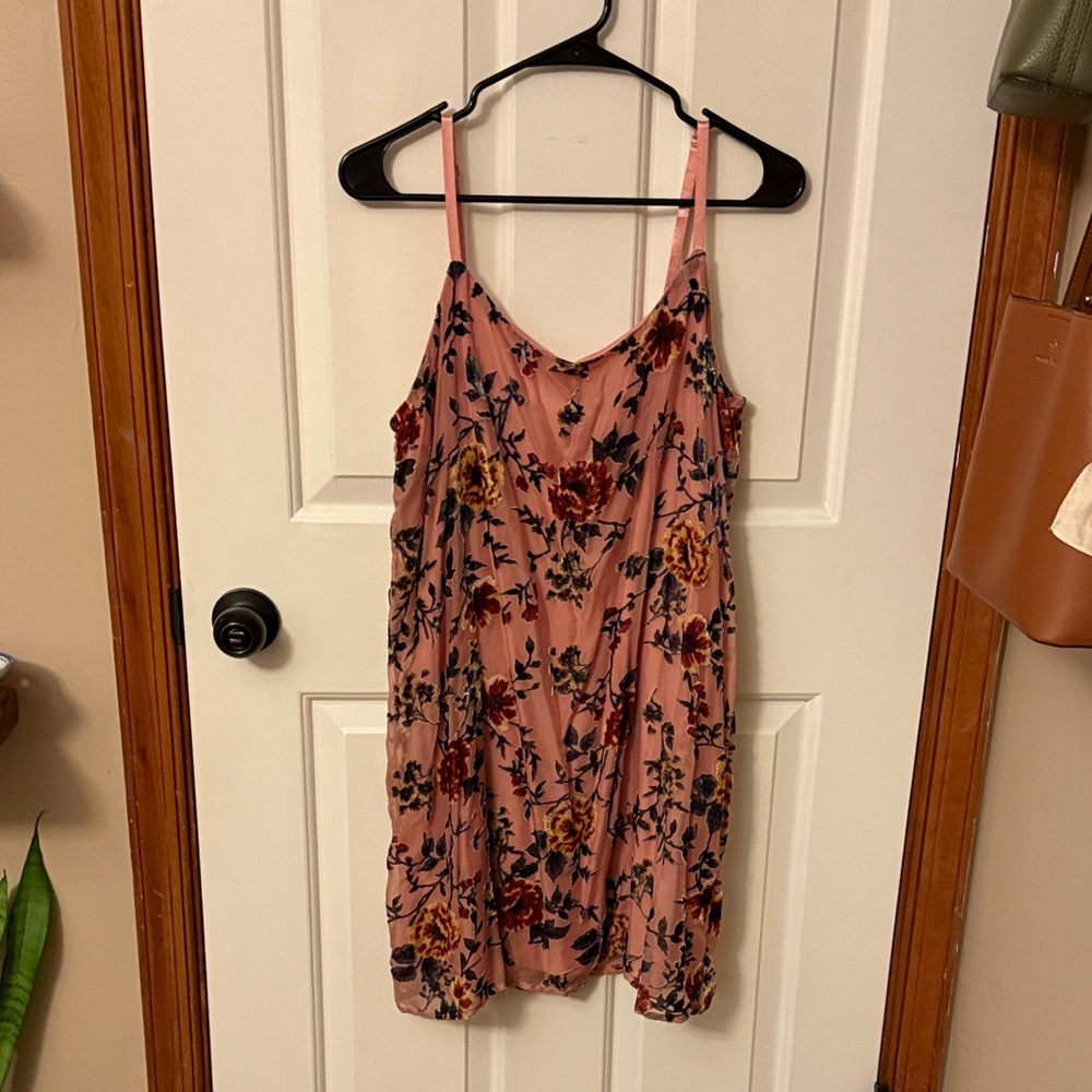 As U Wish Pink Floral Mini Dress